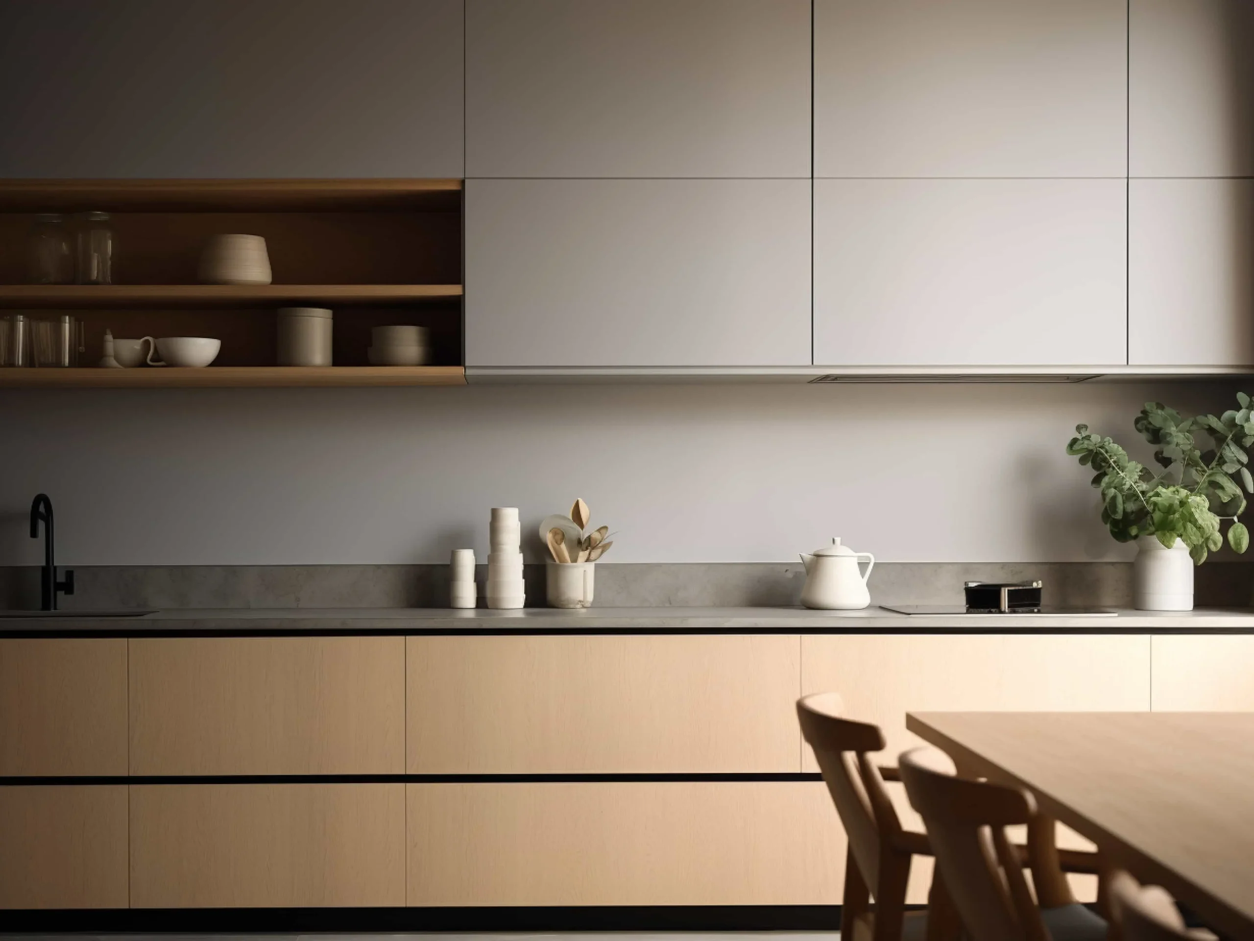 فانتونی و طراحی کابینت‌های مینیمال