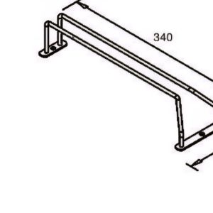 رک تک ریلی جای گیلاس زیر کابین هوایی رنگ مشکی