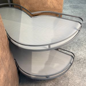 لمن کرنر دو طبقه دایمند زیر صفحه چپ بازشو عرض 600mm