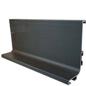 دستگیره پروفیلی L فرم زمینی مشکی پودری طول 4800mm