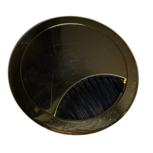 قاب داکت گرد رومیزی رنگ گلد آنودایز عمق 22mm ، قطر 67mm