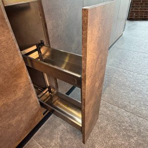سوپر جا بطری زیر صفحه تمام استیل دو طبقه ریل از کف یونیت عرض 200mm