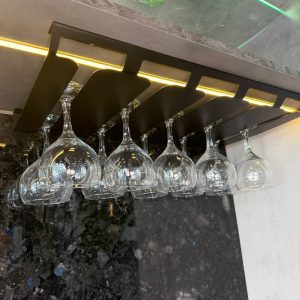 رک فلت جای گیلاس سقفی رنگ مشکی عرض 560mm