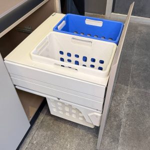سطل توکار  ریلی رخت چرک لاندری فانتونی (Fantoni) جهت یونیت عرض 600mm