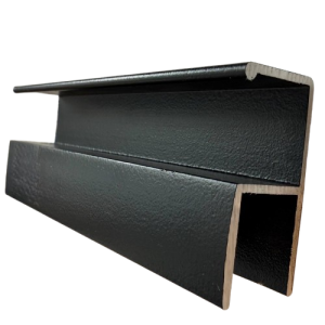 دستگیره پروفیلی H فرم رنگ نوک مدادی پودری طول 4800mm